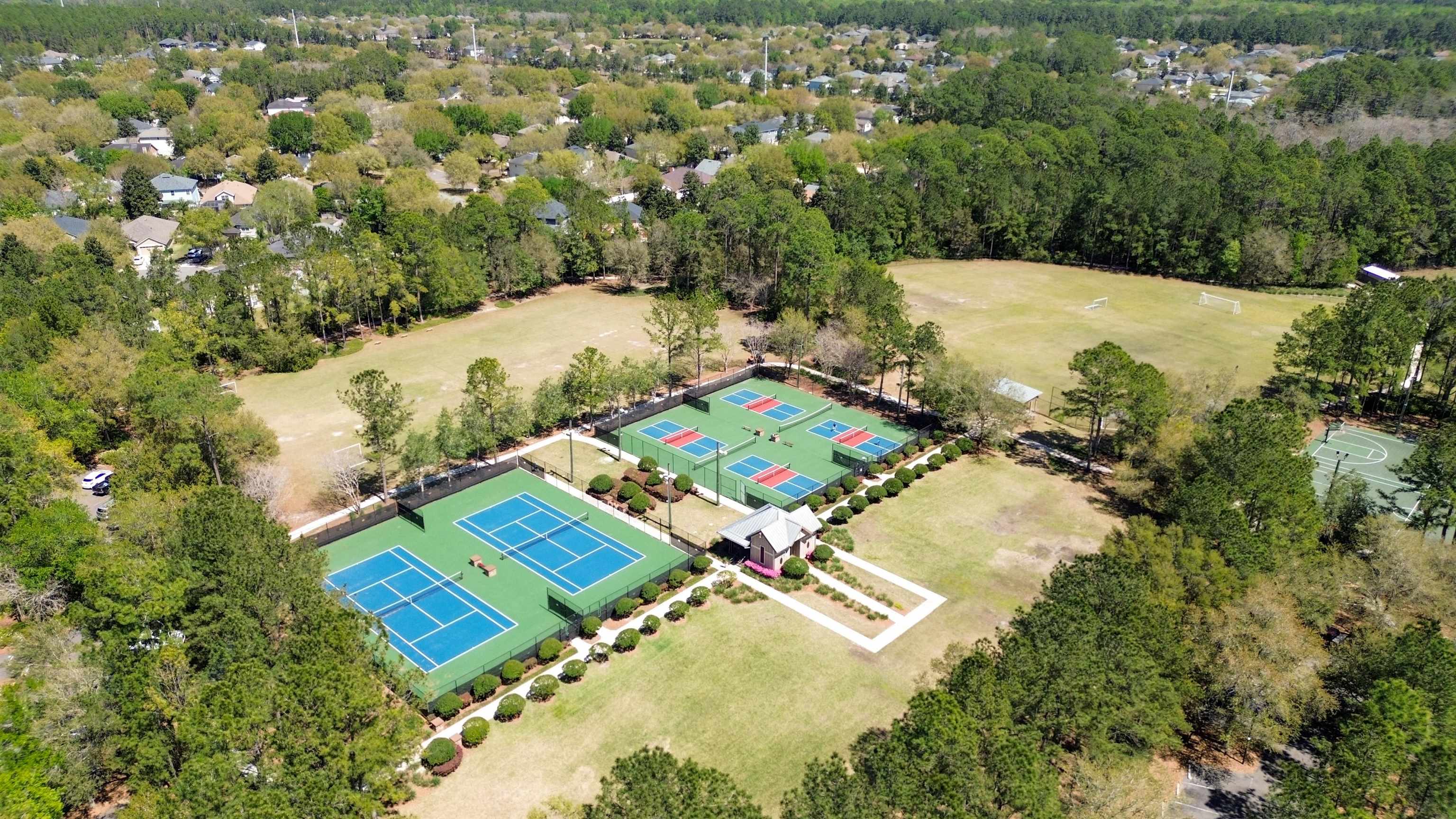 617 Birchbark Trail St. Augustine, FL 32092 - Photo 32 of 41 an aerial view of a house with a yard