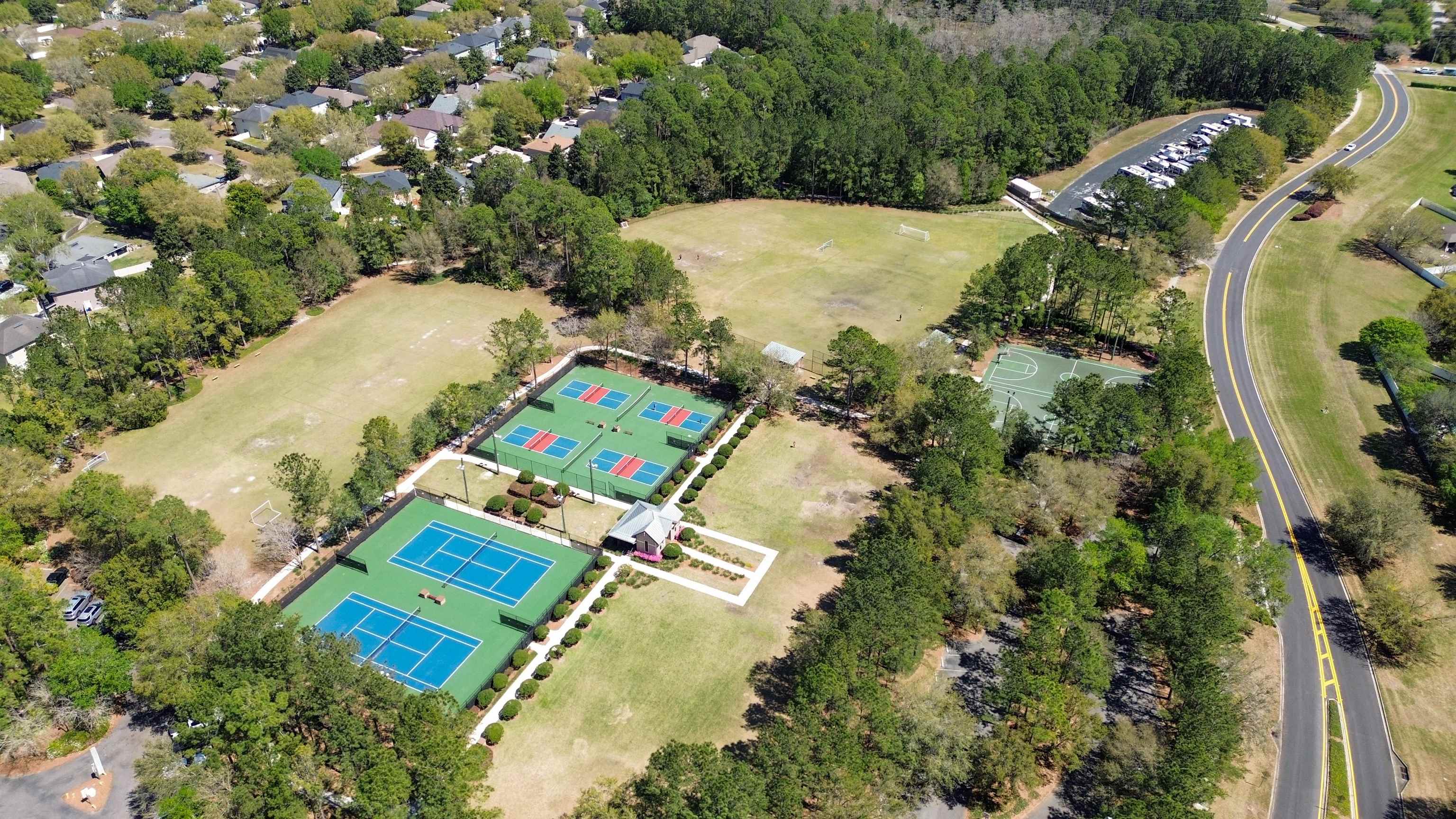 617 Birchbark Trail St. Augustine, FL 32092 - Photo 41 of 41 an aerial view of a house with a yard and lake view