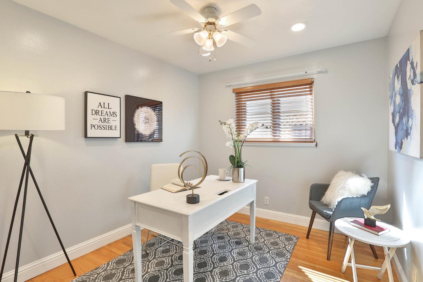 263 Bieber Drive San Jose, CA 95123 - Photo 11 of 26 a view of a workspace with furniture and a window