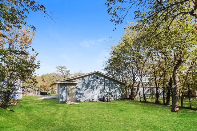 a view of a green field