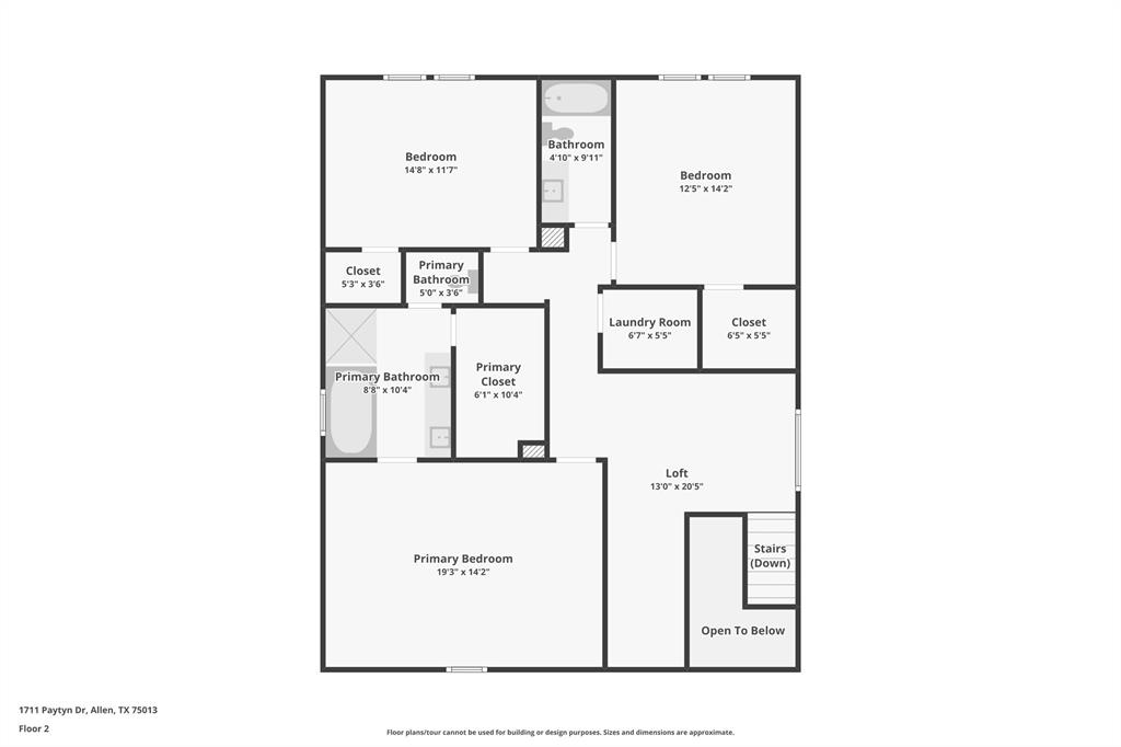 1711 Paytyn Drive Allen, TX 75013 - Photo 37 of 37 Floor plan