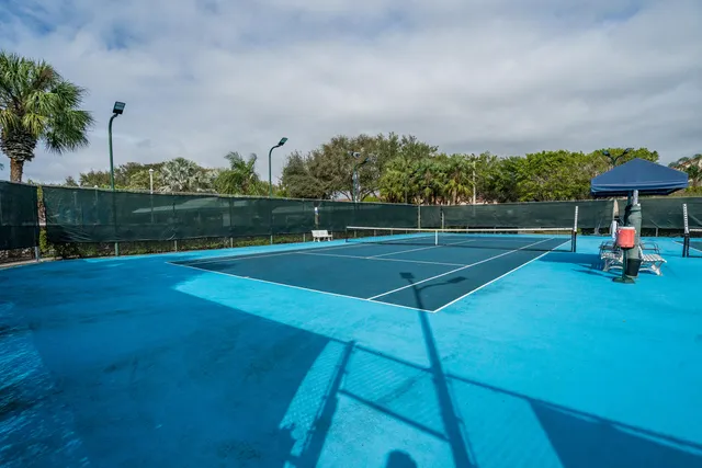 a view of swimming pool with a yard