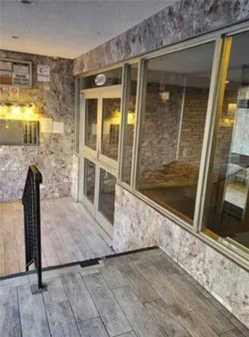 a view of front door