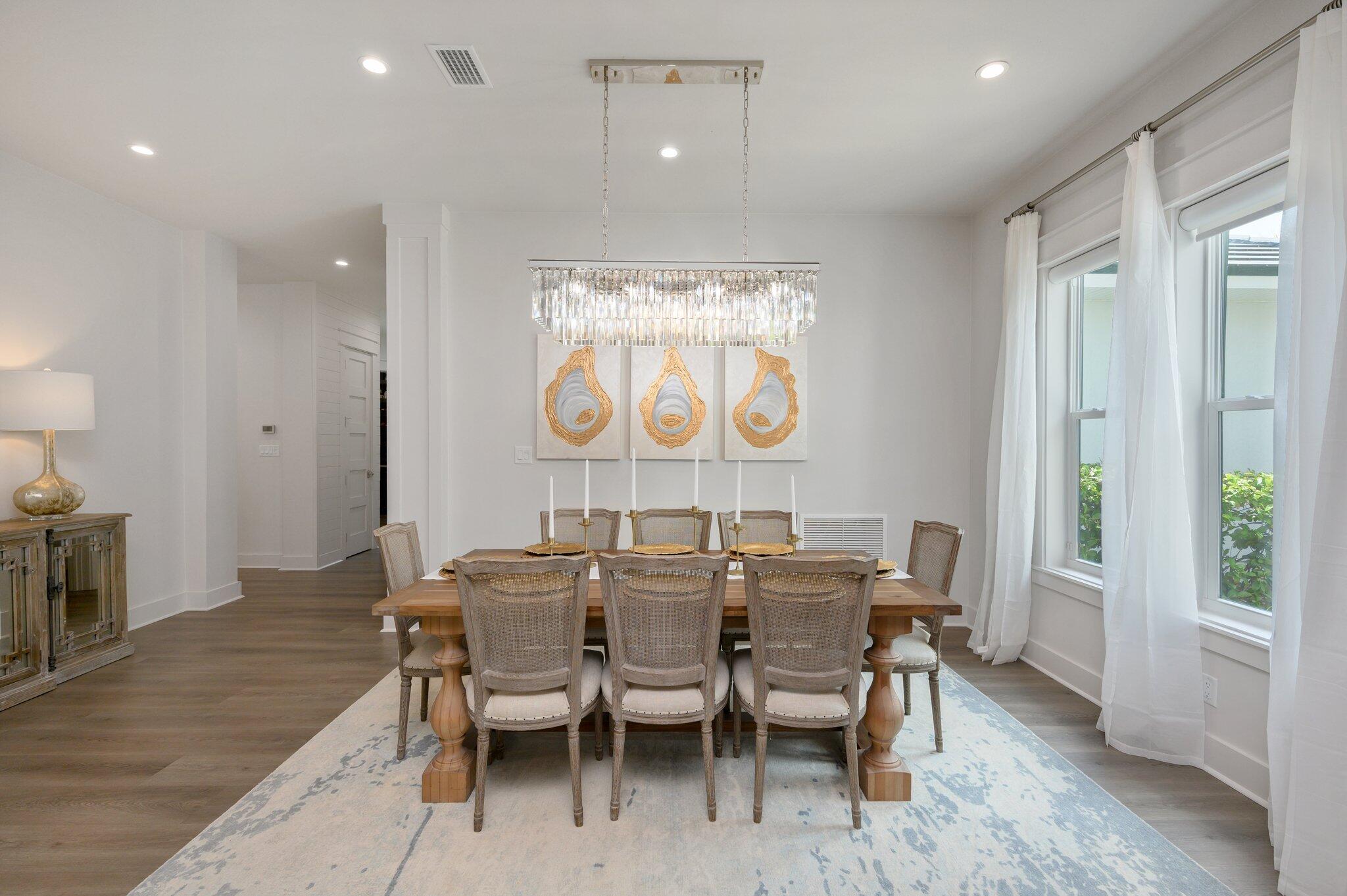 3278 Burnt Pine Circle Miramar Beach, FL 32550 - Photo 29 of 100 a view of a dining room with furniture window and wooden floor