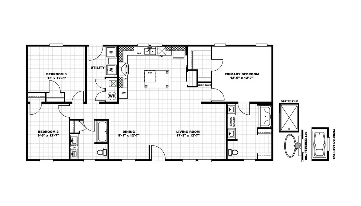 112 Purdy Road Iva, SC 29655 - Photo 32 of 33 An optimized three-bedroom layout features open-concept living zones and a private primary suite.
