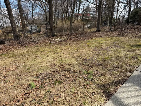 a view of backyard with green space