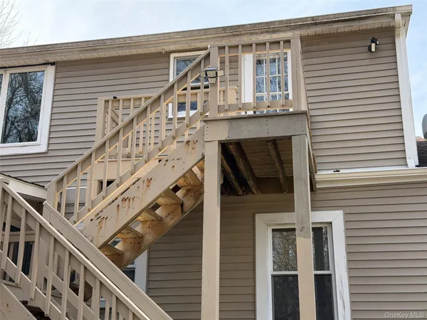 a view of a building with stairs