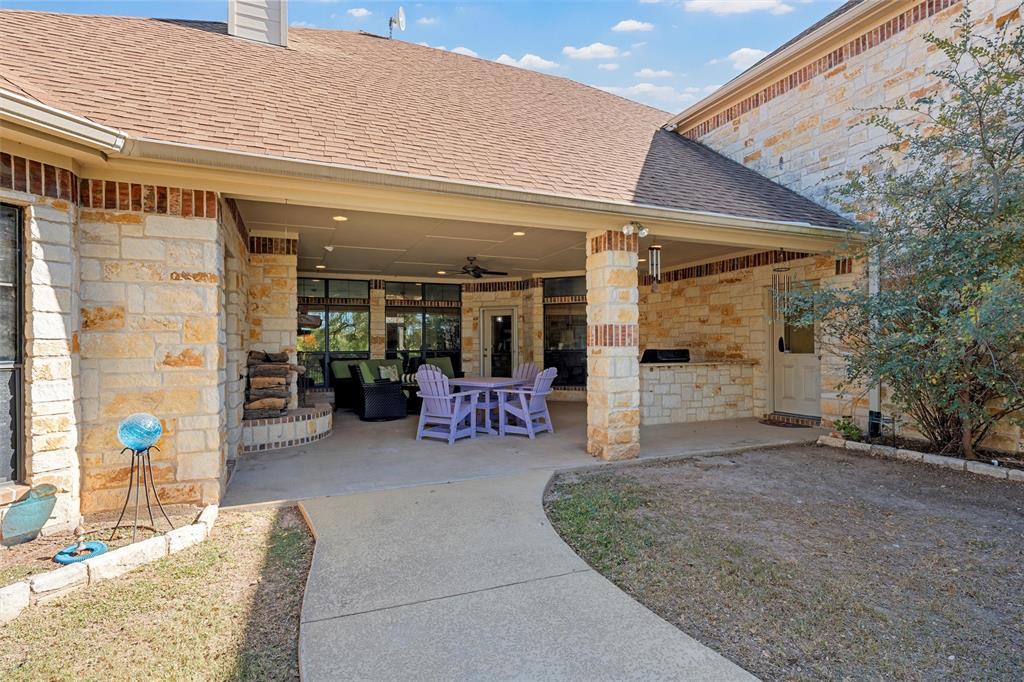 1125 Whispering Oaks China Spring, TX 76633 - Photo 31 of 39 View of patio / terrace with a ceiling fan