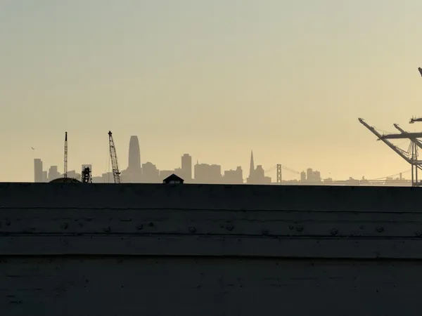 a view of bridge and city view