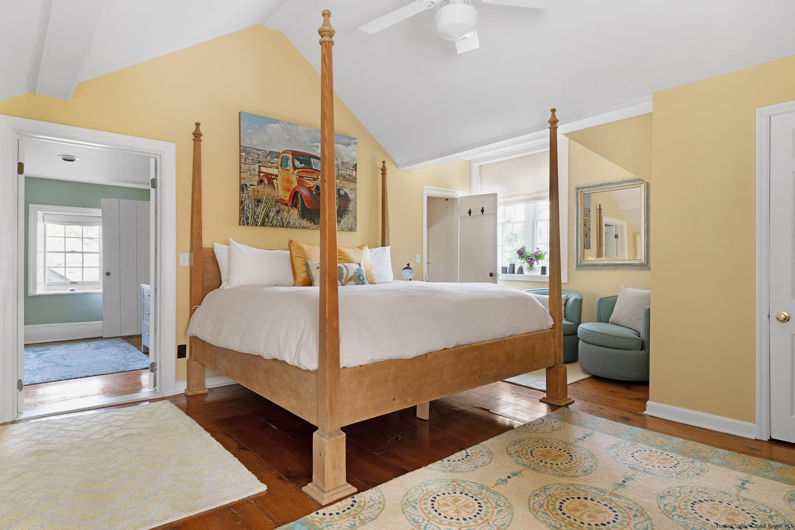 42 Union Center Road Ulster Park, NY 12487 - Photo 23 of 35 a bedroom with a bed and wooden floor