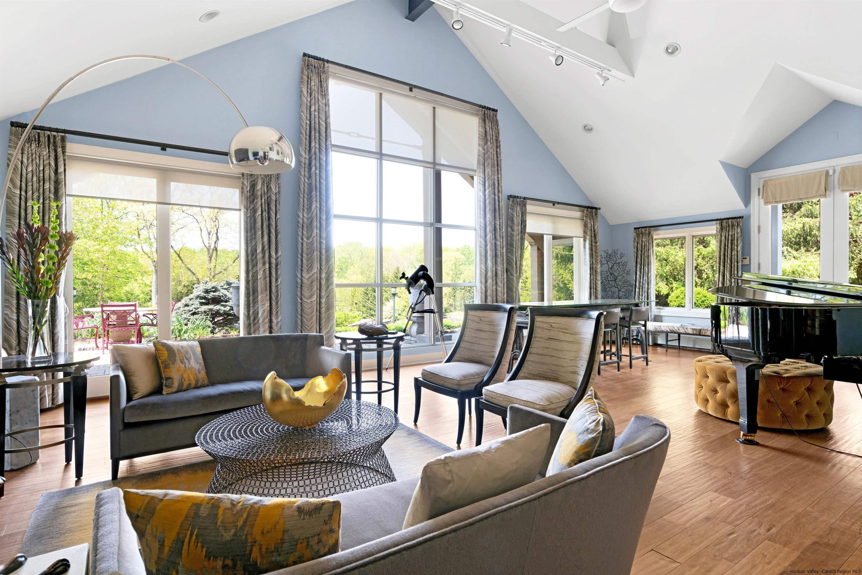 42 Union Center Road Ulster Park, NY 12487 - Photo 7 of 35 a living room with furniture and floor to ceiling windows