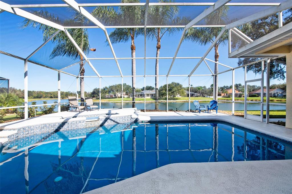 Incredible water views from your gorgeous pool home.