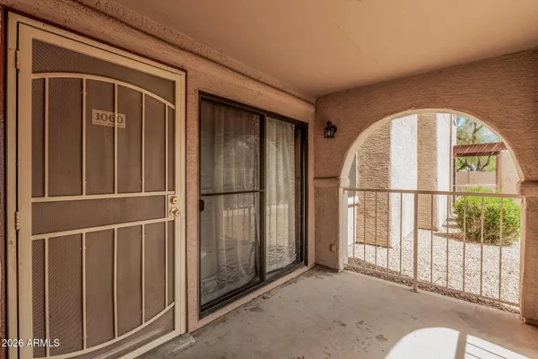 a view of front door