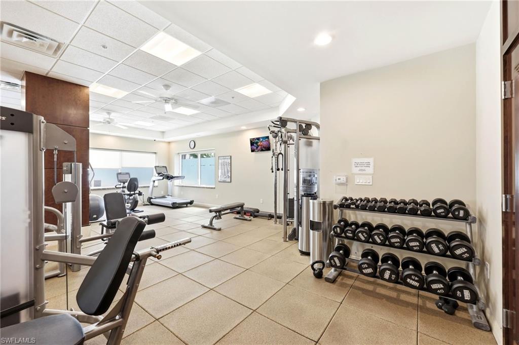 265 Indies Way, Unit 701 Naples, FL 34110 - Photo 41 of 50 a view of a room with gym equipment