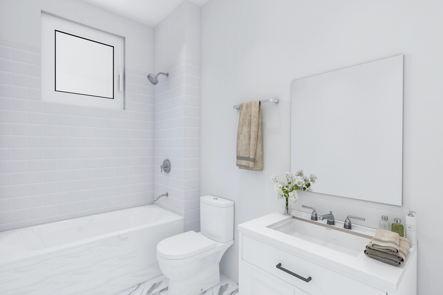 1403 Martin Street Nashville, TN 37203 - Photo 5 of 5 a bathroom with a sink toilet and shower