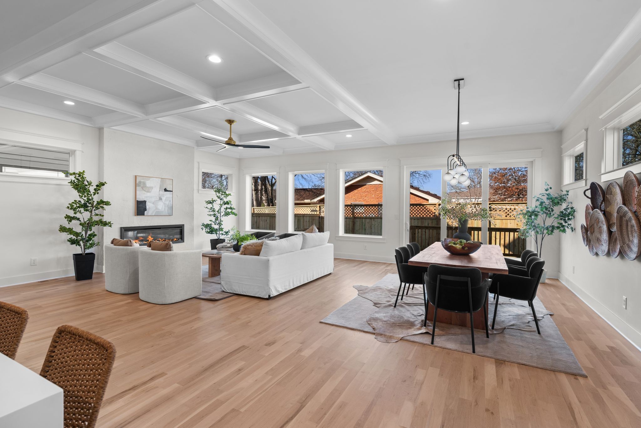 6103 Henry Ford Drive Nashville, TN 37209 - Photo 17 of 40 a living room with fireplace furniture and a wooden floor