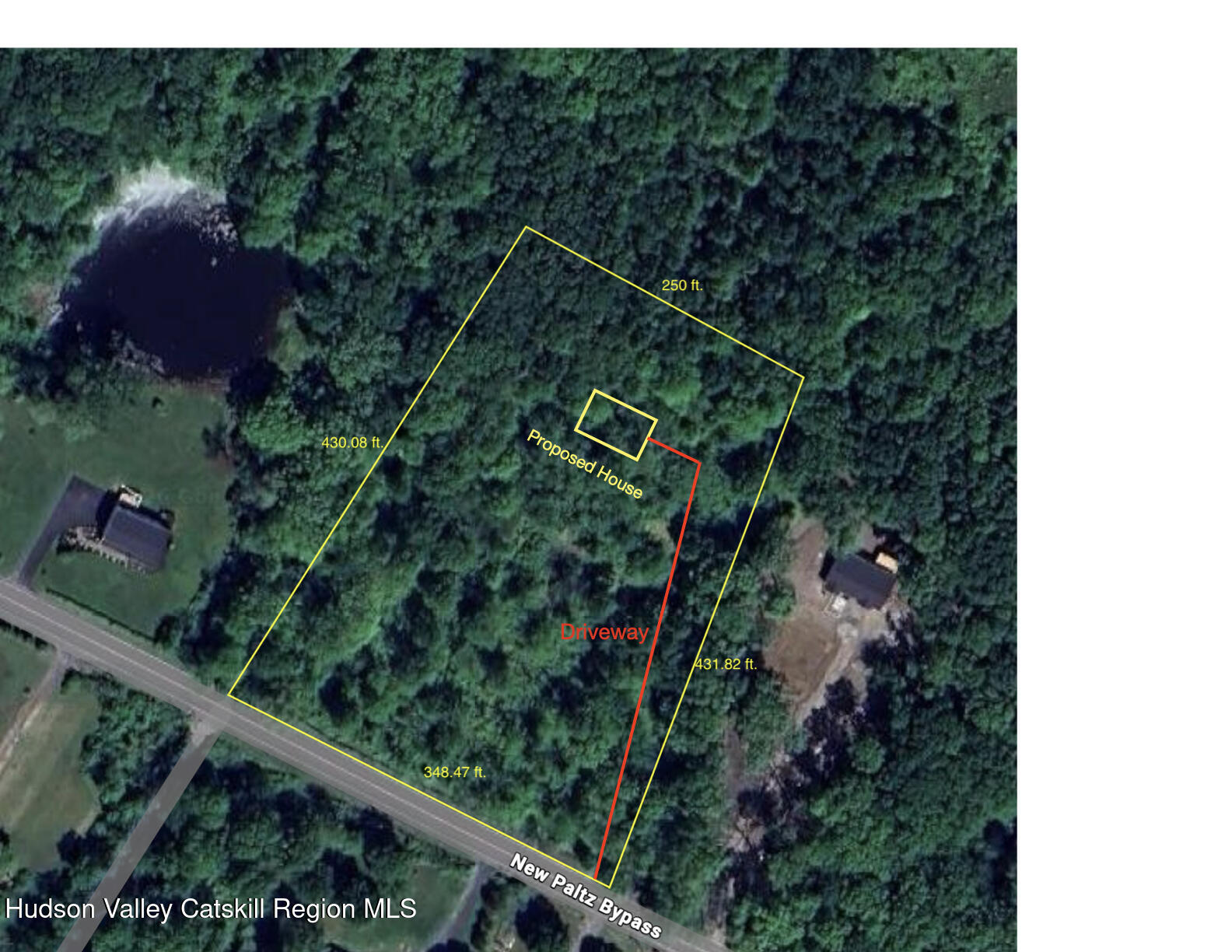 83 Jansen Road, Unit WEST OF 85 JANSEN RD ) New Paltz, NY 12561 - Photo 10 of 12 83 Jansen Road Aerial