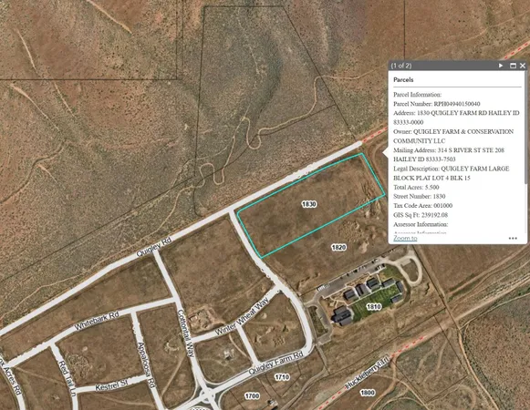 $1,499,000 | 1830 Quigley Road, Hailey, ID 83333