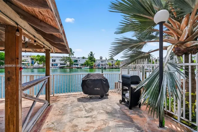 a view of a lake with a city