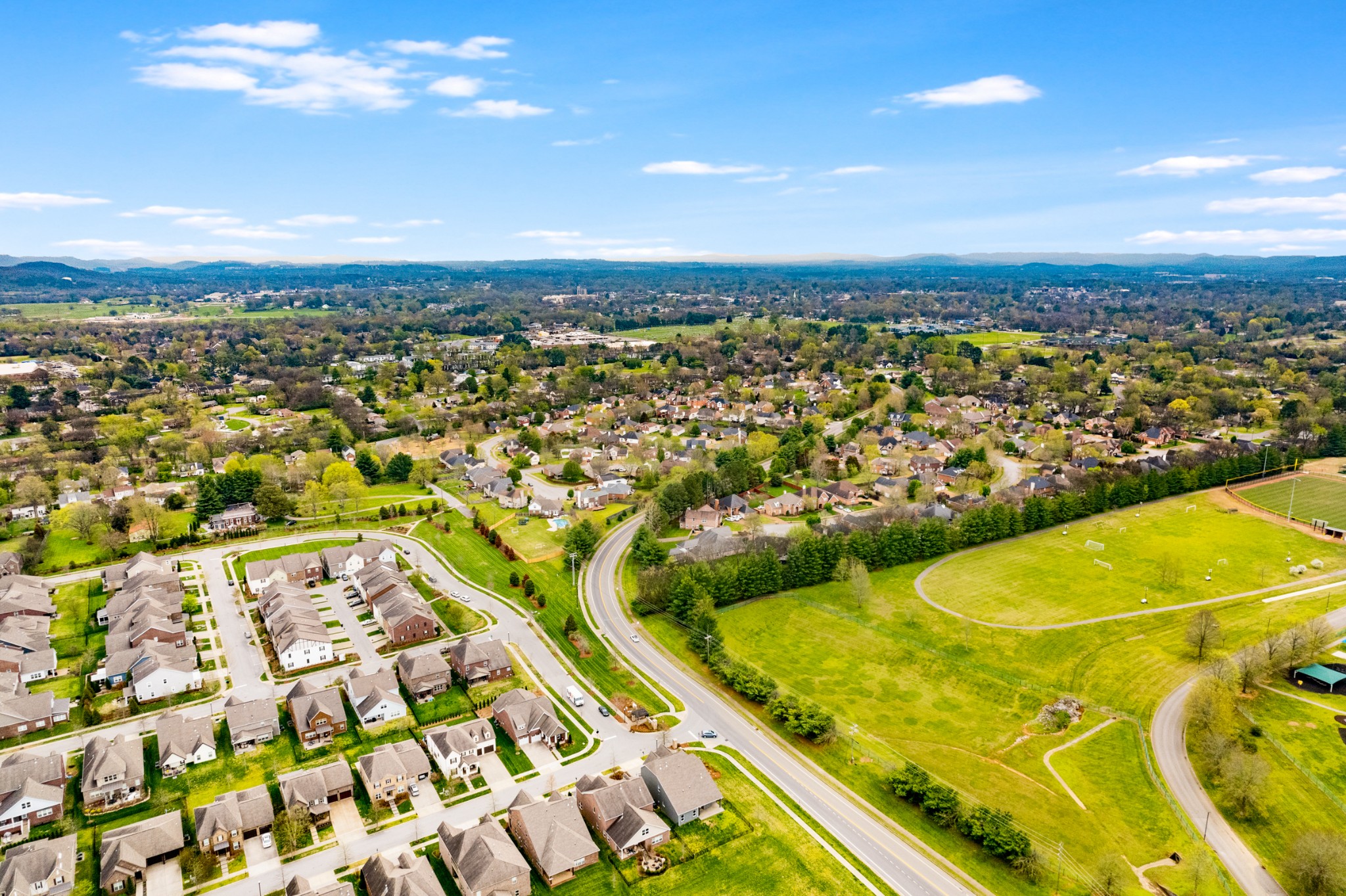 5001 Rizer Point Drive Franklin, TN 37069 - Photo 40 of 42 an aerial view of residential houses with outdoor space