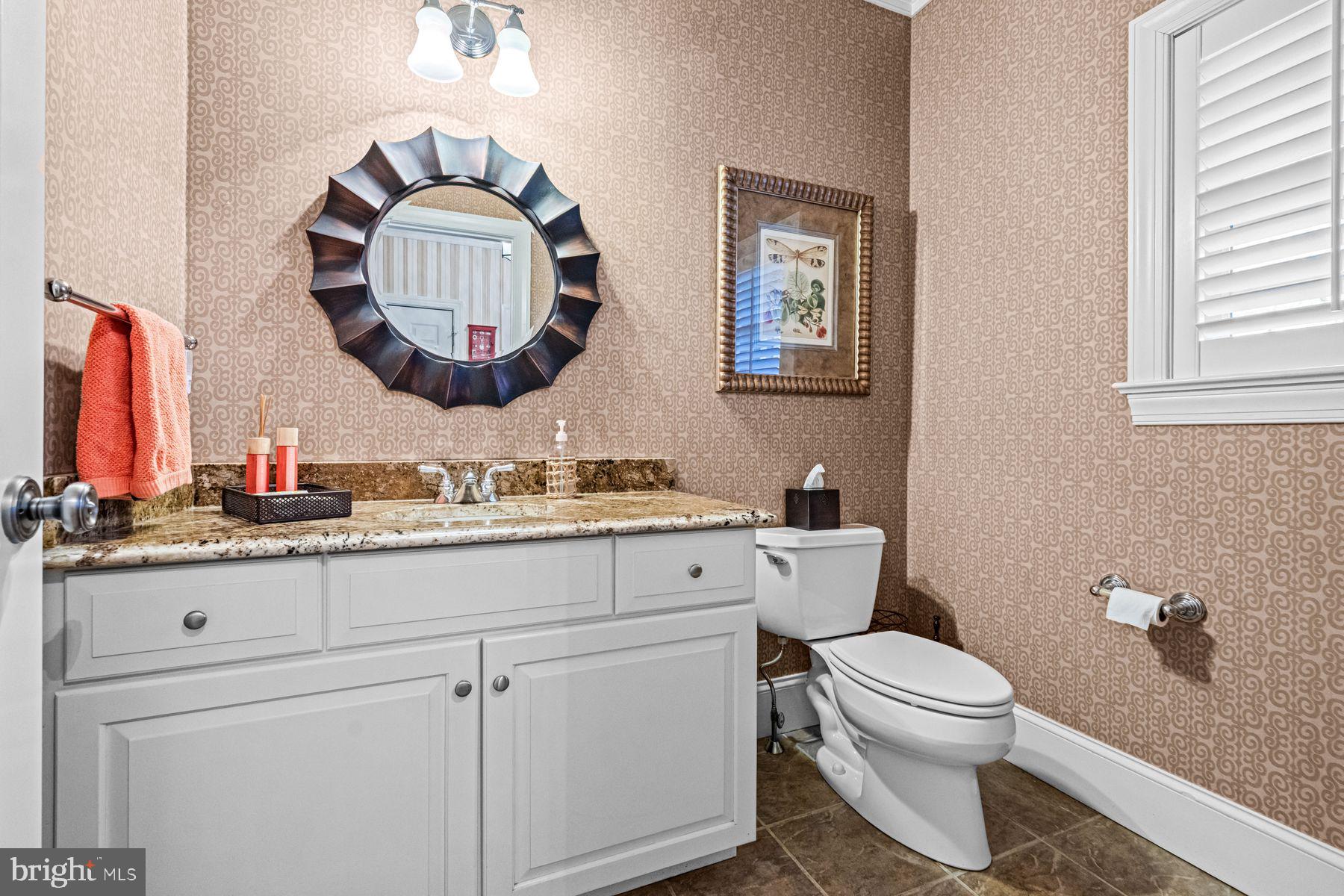 321 Exeter Road Devon, PA 19333 - Photo 38 of 79 a bathroom with a toilet a sink and mirror