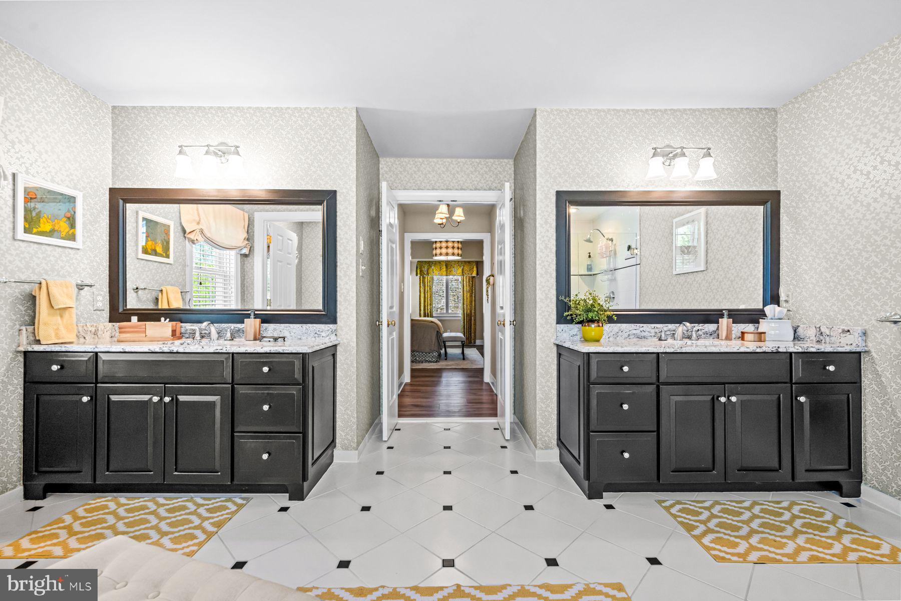 321 Exeter Road Devon, PA 19333 - Photo 51 of 79 a spacious bathroom with a sink vanity and a mirror