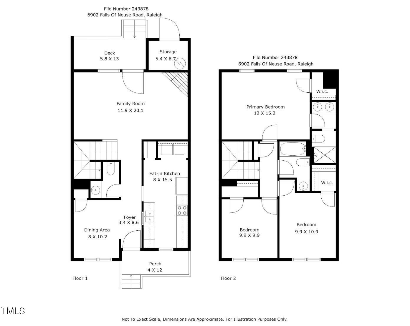 6902 Falls Of Neuse Road Raleigh, NC 27615 - Photo 28 of 28 FLOORPLAN