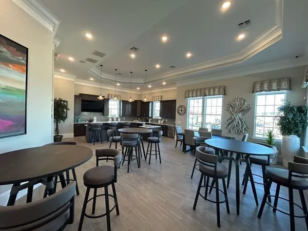a large hall with the view of dining room