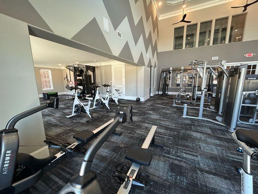 2610 Chert Lane Raleigh, NC 27610 - Photo 30 of 32 a view of a room with gym equipment
