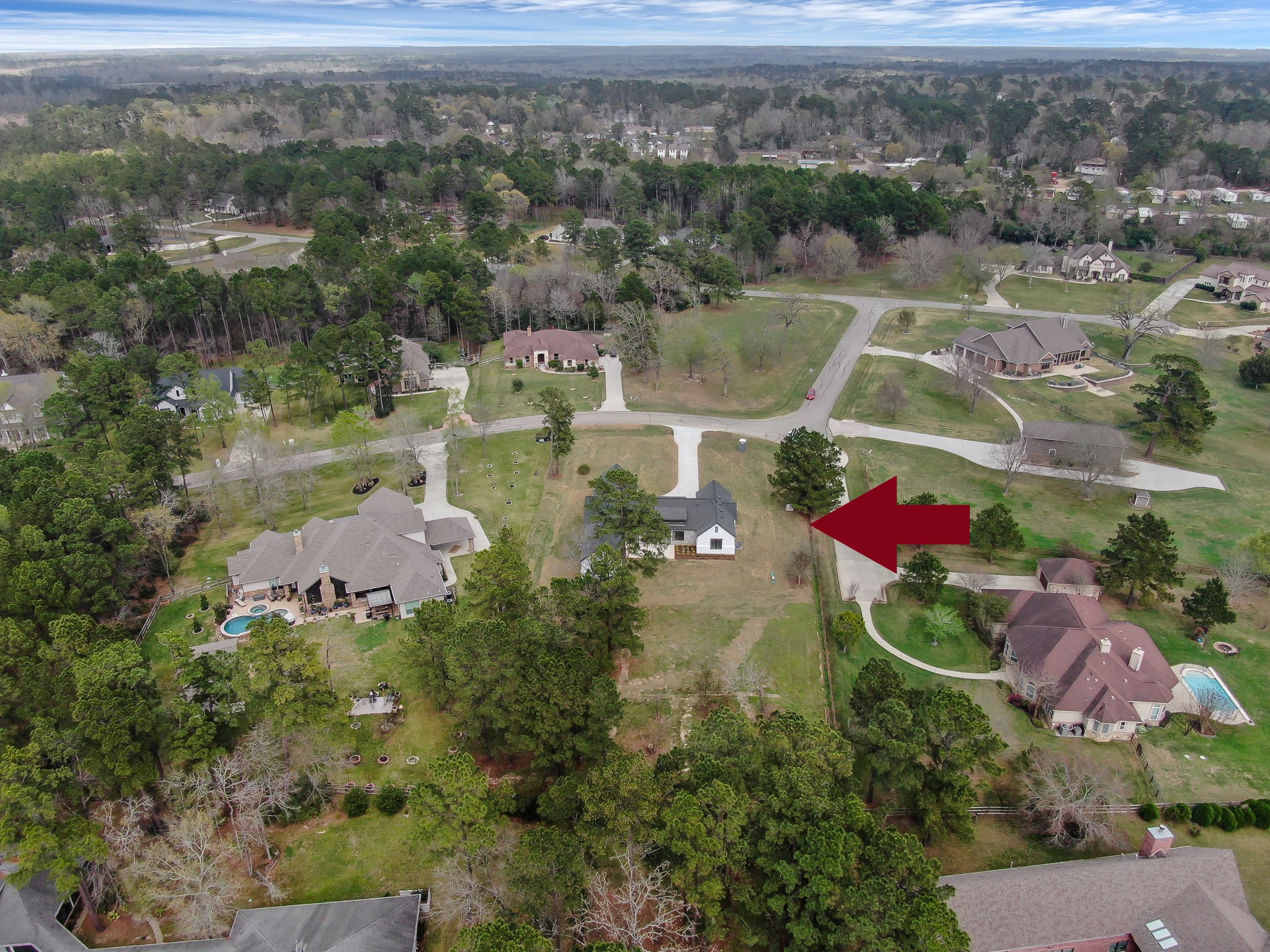 14742 Turquoise Trail Willis, TX 77378 - Photo 47 of 48 an aerial view of houses with yard