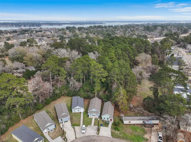 an aerial view of a city with lots of residential buildings