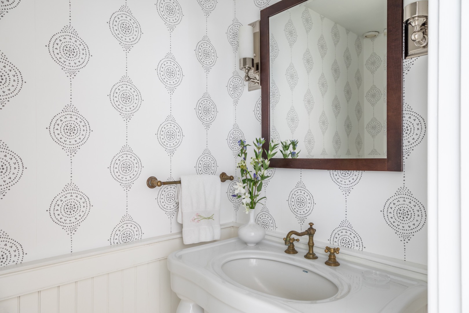 227 Sagaponack Road Bridgehampton, NY 11932 - Photo 24 of 26 a bathroom with a sink and a mirror