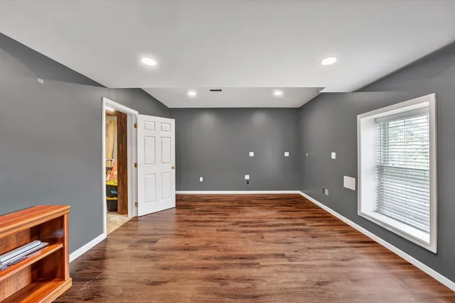 a outdoor space with furniture