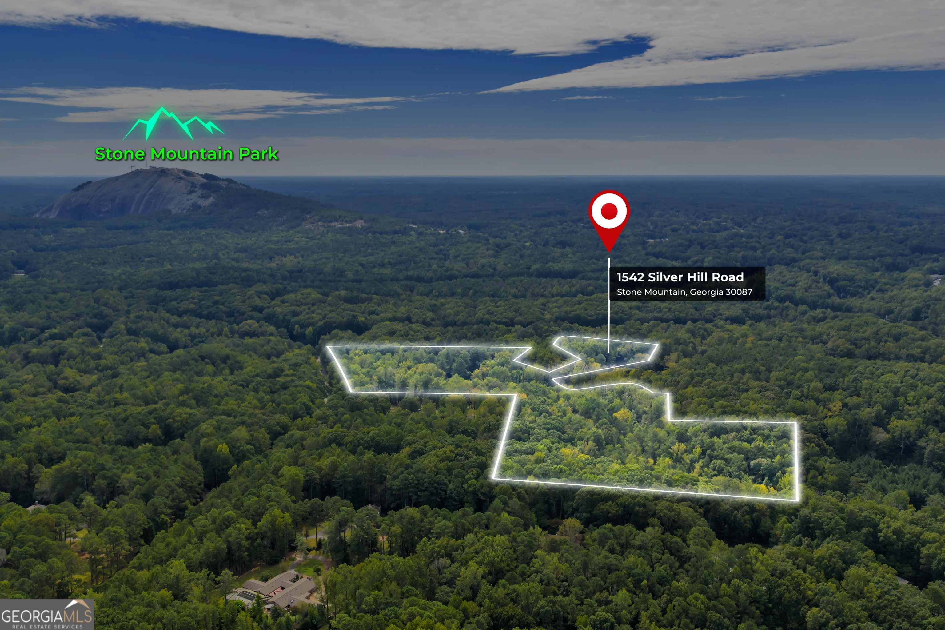 1542 Silver Hill Road Stone Mountain, GA 30087 - Photo 2 of 40 a view of a back yard