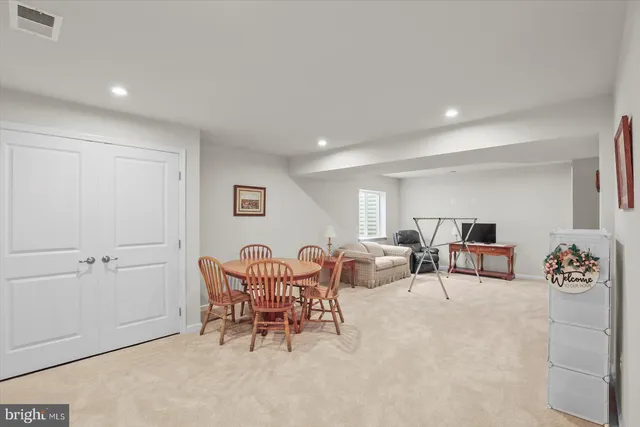 a car parked in a garage