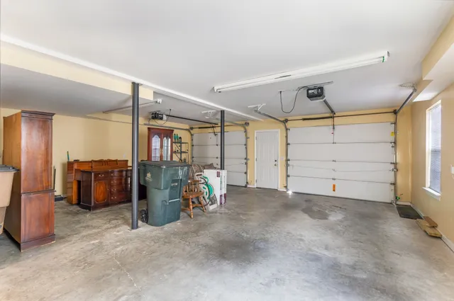 a picture of a bench in a white building