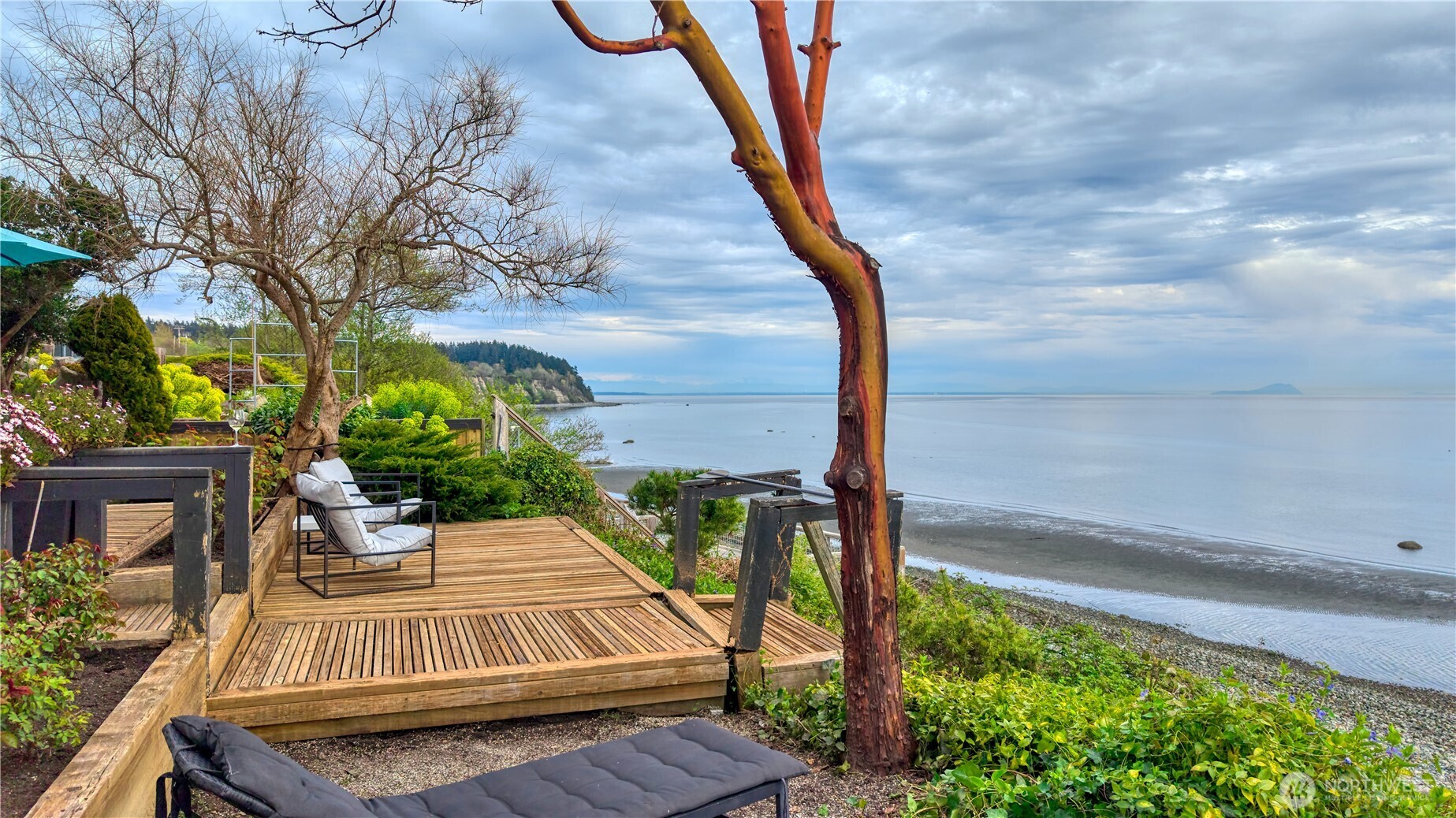 731 Kendor Drive Point Roberts, WA 98281 - Photo 11 of 40 a view of yard from deck with patio