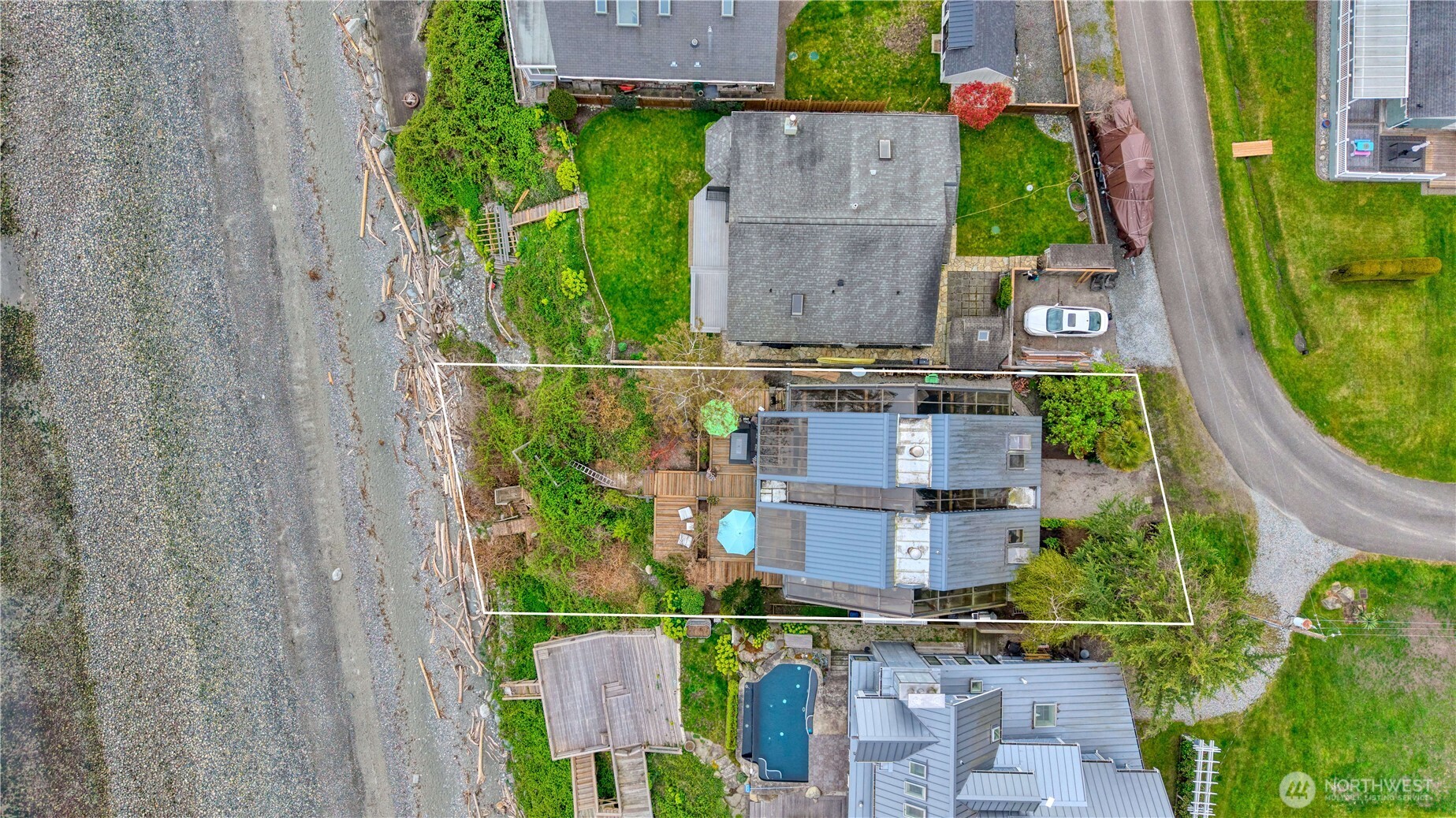 731 Kendor Drive Point Roberts, WA 98281 - Photo 34 of 40 an aerial view of a house with outdoor space