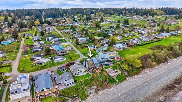 an aerial view of multiple house