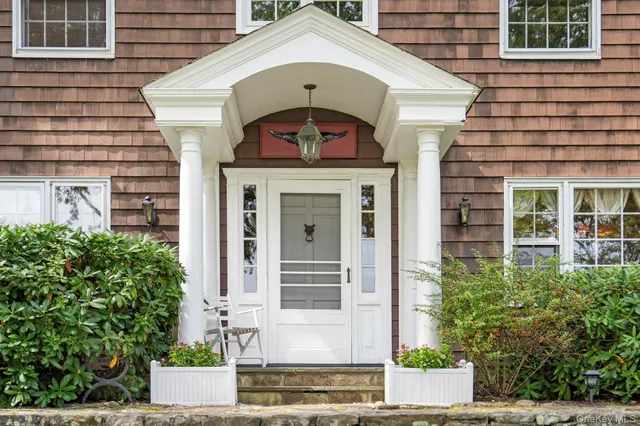 a front view of a house