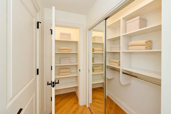 a view of closet area
