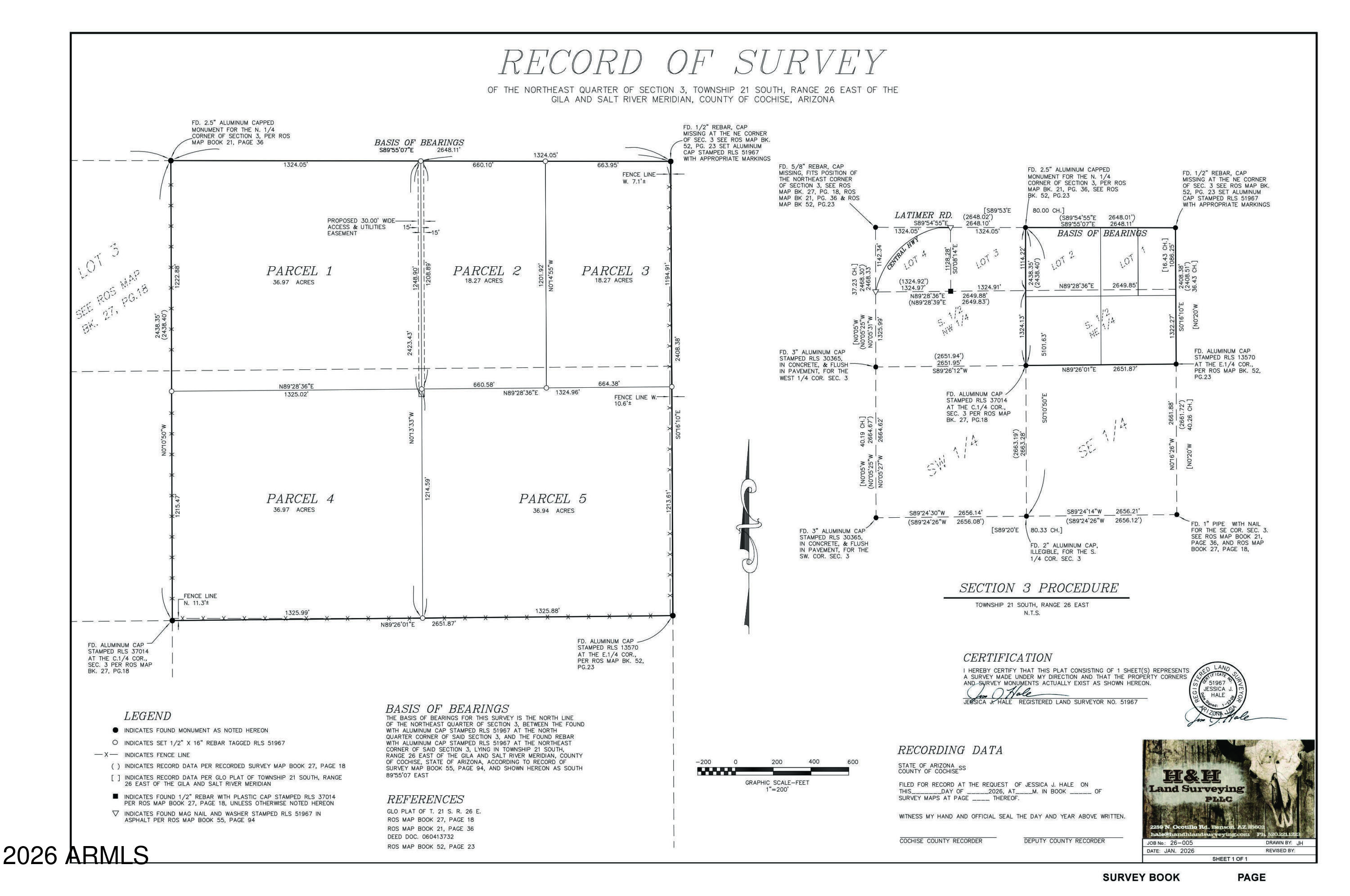17.64-acre West Latimer Road, Unit 3 McNeal, AZ 85617 - Photo 2 of 23 26-005 ROS JPEG