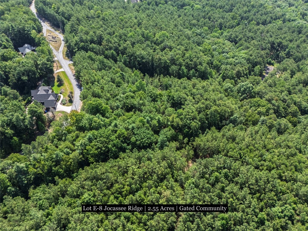 231 Jocassee Ridge Way Salem, SC 29676 - Photo 10 of 15 An aerial perspective reveals a winding road through a verdant, wooded landscape.