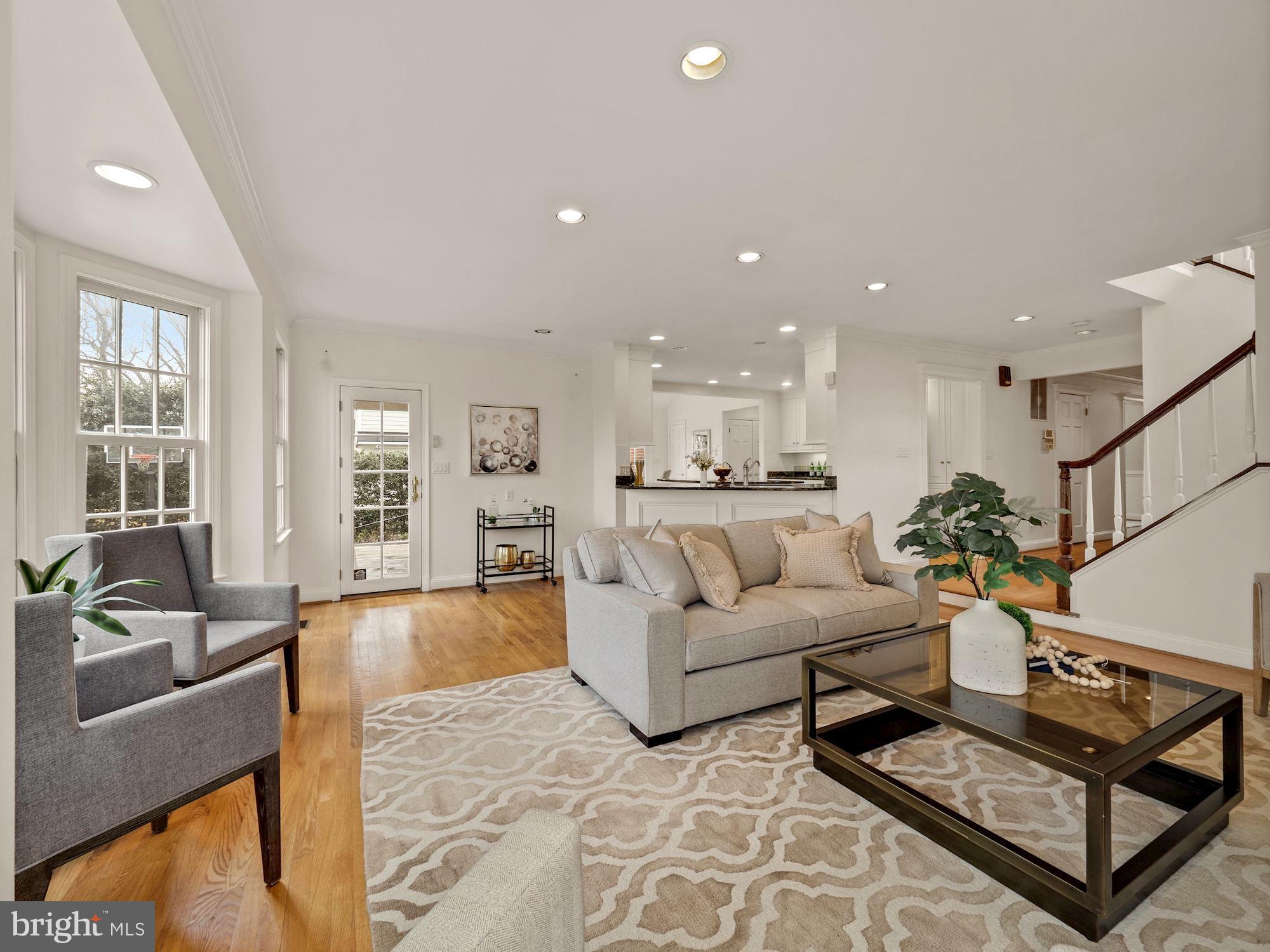 4223 Everett Street Kensington, MD 20895 - Photo 15 of 49 Family Room view to kitchen