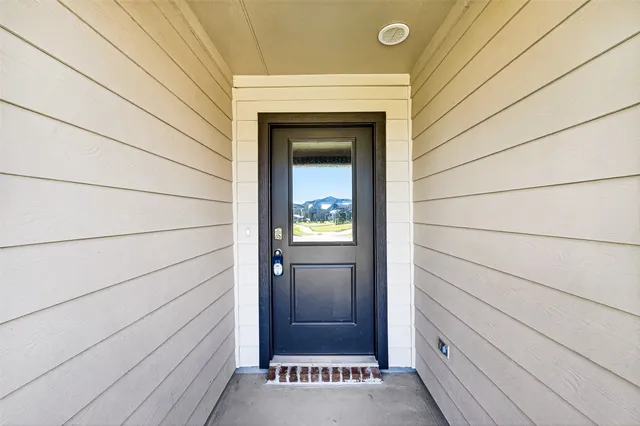a view of front door of a house
