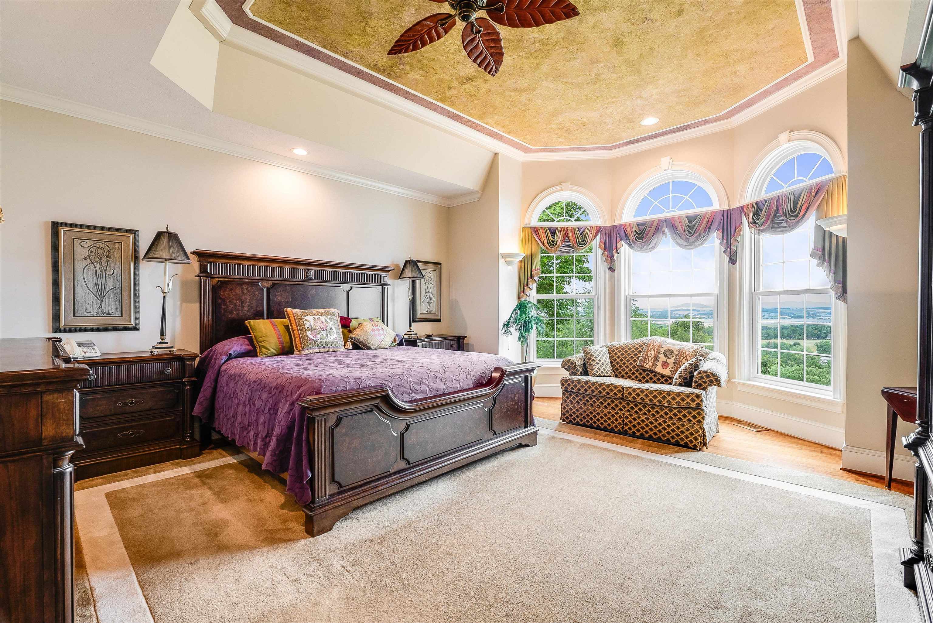 1582 North River Road Mount Crawford, VA 22841 - Photo 41 of 75 a spacious bedroom with a bed and glass window