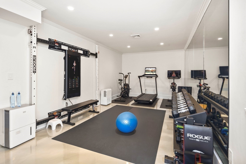 17 Cole Road Hingham, MA 02043 - Photo 21 of 29 a view of a room with gym equipment
