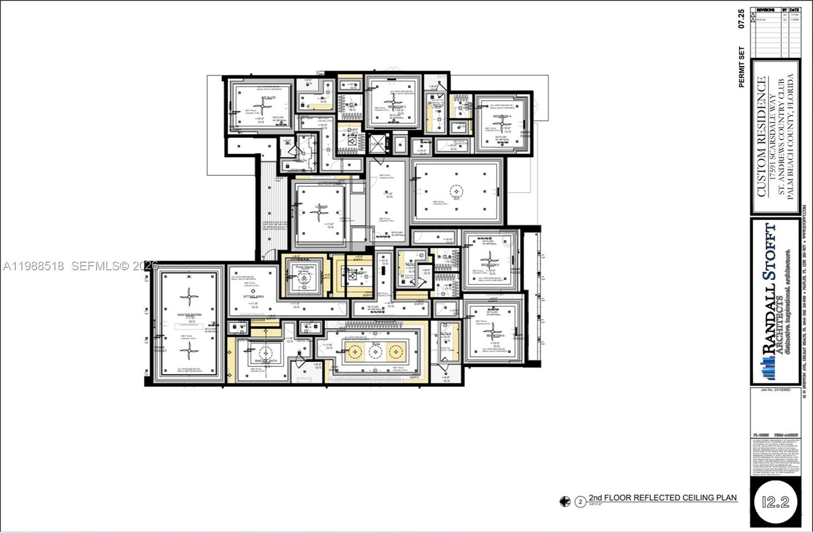 17591 Scarsdale Way Boca Raton, FL 33496 - Photo 7 of 19 a black and white photo of a floor plan