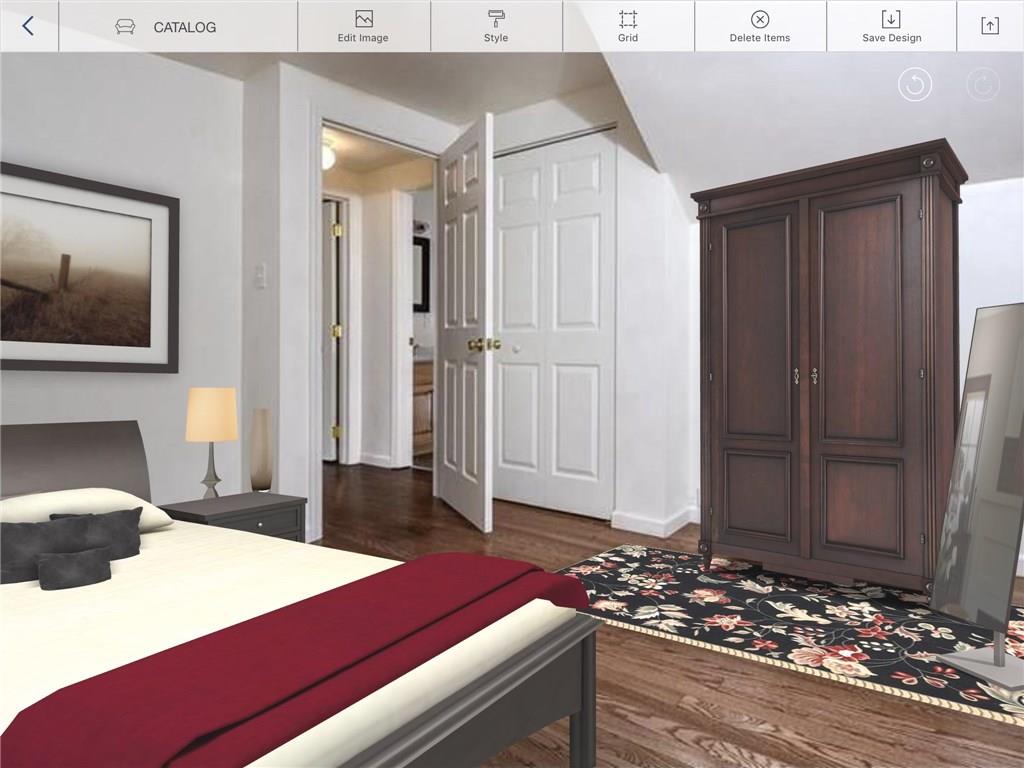 1009 Arona Road New Stanton, PA 15672 - Photo 21 of 24 To Scale computer rendering of one of the bedrooms to envision how furniture could look in room.