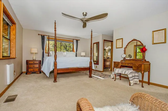 a view of backyard with green space